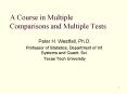 A Course in Multiple Comparisons and Multiple Tests PowerPoint PPT Presentation