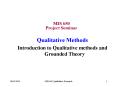 Qualitative Methods PowerPoint PPT Presentation