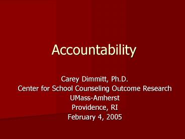 Accountability