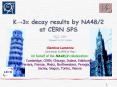 K3 decay results by NA482 at CERN SPS PowerPoint PPT Presentation