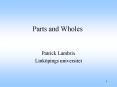 Parts and Wholes PowerPoint PPT Presentation