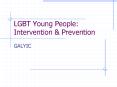 LGBT Young People: Intervention PowerPoint PPT Presentation
