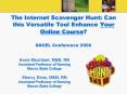 The Internet Scavenger Hunt: Can this Versatile Tool Enhance Your Online Course SSCEL Conference 200 PowerPoint PPT Presentation