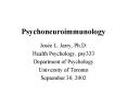 Psychoneuroimmunology PowerPoint PPT Presentation