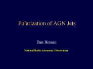 Polarization of AGN Jets