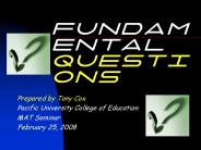 RSUM DESIGN: FUNDAMENTAL QUESTIONS