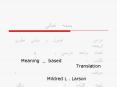: Meaning _ based Translation PowerPoint PPT Presentation
