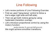 Line Following