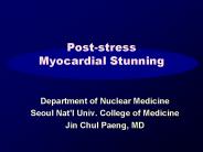 Poststress Myocardial Stunning