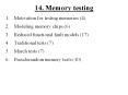 14. Memory testing PowerPoint PPT Presentation