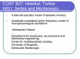COST B27, Istanbul, Turkey WG1: Serbia and Montenegro PowerPoint PPT Presentation