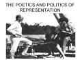 THE POETICS AND POLITICS OF REPRESENTATION PowerPoint PPT Presentation