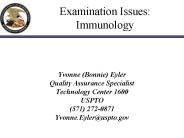 Examination Issues: Immunology