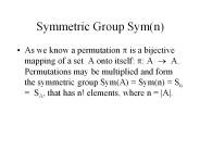 Symmetric Group Sym(n)