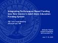 Integrating PerformanceBased Funding into New Mexicos Adult Basic Education Funding System PBF Task PowerPoint PPT Presentation