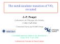 The metal-insulator transition of VO2 revisited PowerPoint PPT Presentation