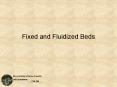Fixed and Fluidized Beds PowerPoint PPT Presentation