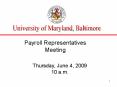 University of Maryland, Baltimore PowerPoint PPT Presentation