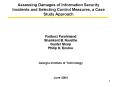 Assessing Damages of Information Security Incidents and Selecting Control Measures, a Case Study App PowerPoint PPT Presentation