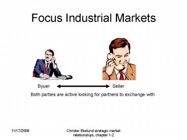 Focus Industrial Markets