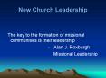 New Church Leadership PowerPoint PPT Presentation