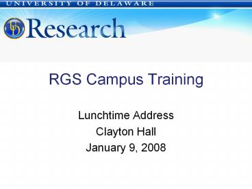 RGS Campus Training