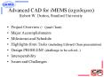 Advanced CAD for iMEMS (????????) Robert W. Dutton, Stanford University PowerPoint PPT Presentation