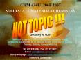 CHM 434F1206F 2007 SOLID STATE MATERIALS CHEMISTRY PowerPoint PPT Presentation