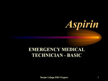 Aspirin