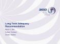 Long Term Adequacy Recommendation PowerPoint PPT Presentation