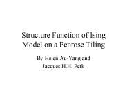 Structure Function of Ising Model on a Penrose Tiling