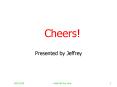 Cheers! PowerPoint PPT Presentation