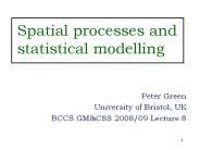 Spatial processes and statistical modelling