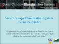Solar Canopy Illumination System Technical Slides PowerPoint PPT Presentation