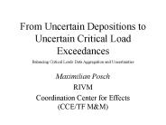 From Uncertain Depositions to Uncertain Critical Load Exceedances
