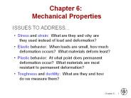 Chapter 6:  Mechanical Properties