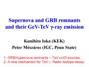 Supernova and GRB remnants and their GeVTeV gray emission