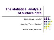 The statistical analysis of surface data
