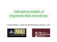 Adsorption models of oligonucleotide microarrays Conrad Burden, Centre for Bioinformation Science, A PowerPoint PPT Presentation