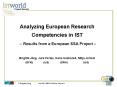Analyzing European Research Competencies in IST Results from a European SSA Project Brigitte Jrg, Ju PowerPoint PPT Presentation
