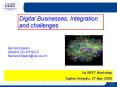 Digital Businesses, Integration and challenges PowerPoint PPT Presentation