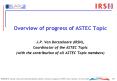 Overview of progress of ASTEC Topic J'P' Van Dorsselaere IRSN, Coordinator of the ASTEC Topic with t PowerPoint PPT Presentation