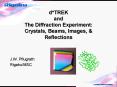 d*TREK and The Diffraction Experiment: Crystals, Beams, Images, PowerPoint PPT Presentation