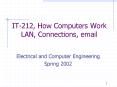 IT-212, How Computers Work LAN, Connections, email PowerPoint PPT Presentation