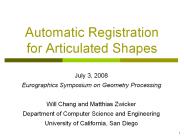 Automatic Registration for Articulated Shapes