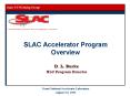 SLAC Accelerator Program Overview PowerPoint PPT Presentation