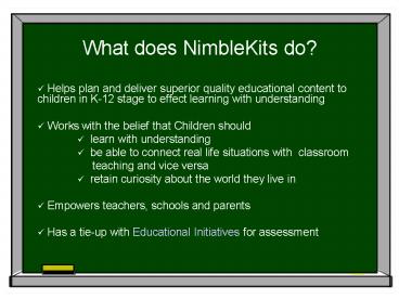 What does NimbleKits do?