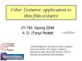 Fiber Textures: application to thin film textures PowerPoint PPT Presentation