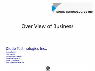 Over View of Business