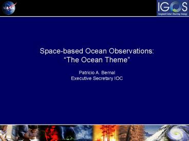 title Presented by: Dr' Ghassem Asrar